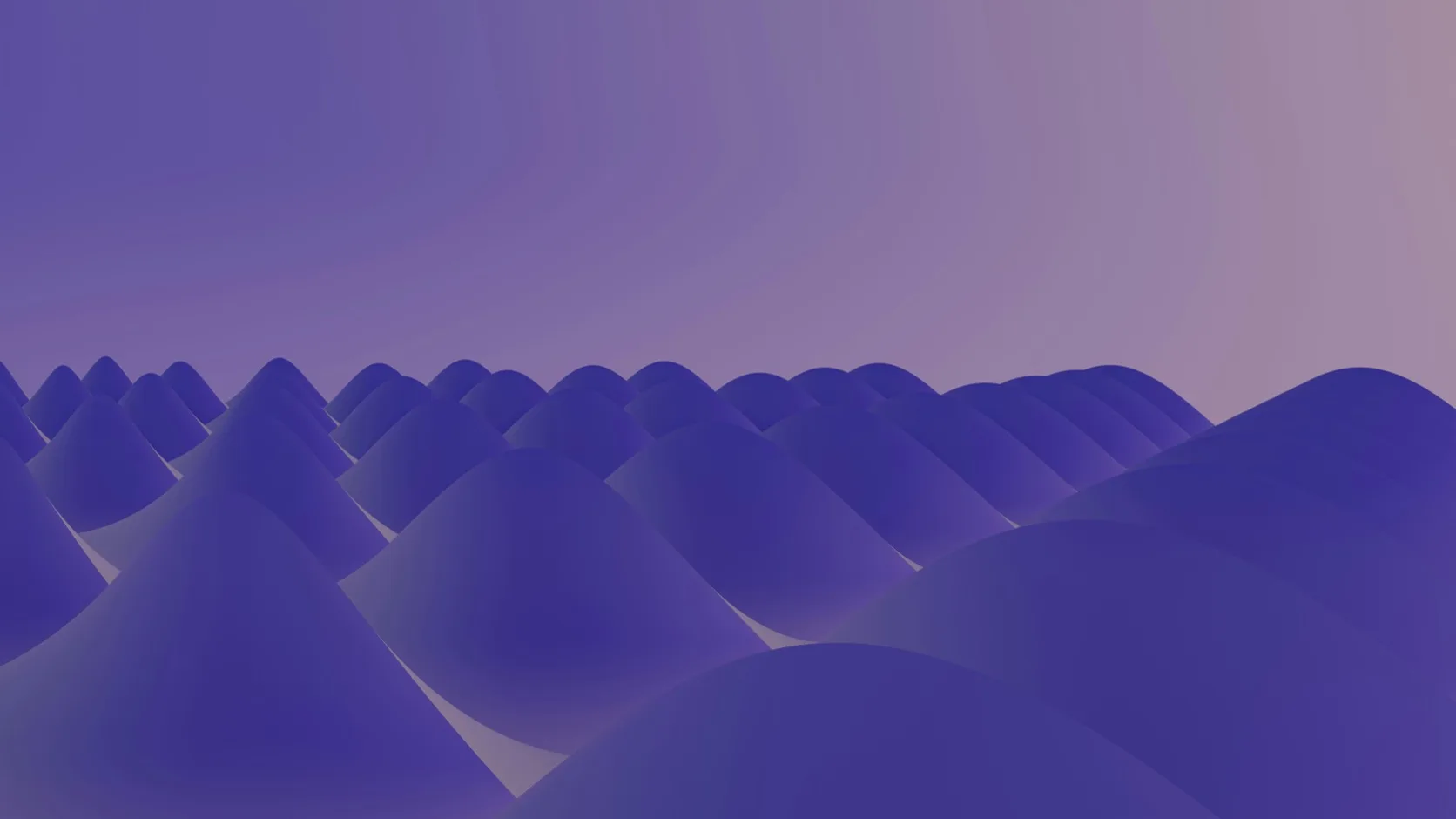 Soft violet hills under a lilac sky